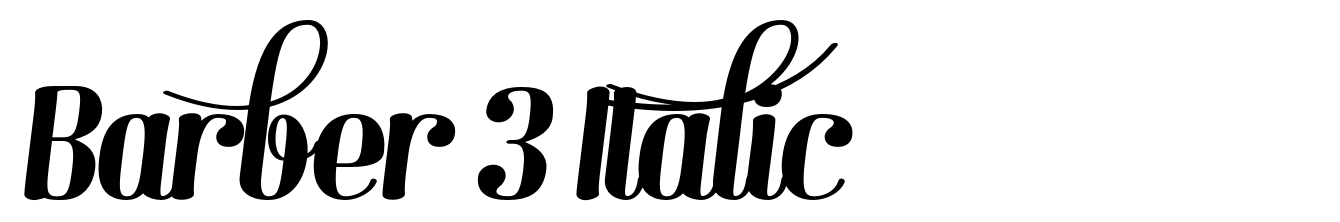 Barber 3 Italic